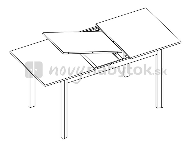 Jedálenský stôl BRW Rabesca STO140 (pre 6 až 8 osôb)