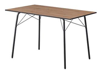Jedálenský stôl 120 MALAK (dub artisan + čierna) (pre 4 osoby)