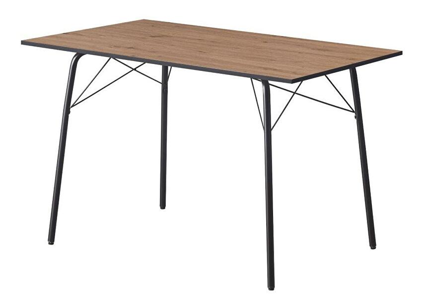 Jedálenský stôl 120 MALAK (dub artisan + čierna) (pre 4 osoby)