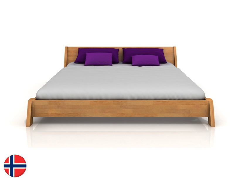 Manželská posteľ 180 cm Naturlig Skjolden (buk) (s roštom)