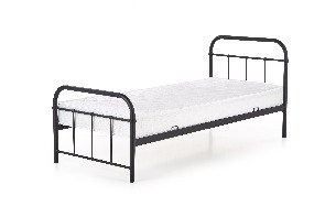 Jednolôžková posteľ 90 cm Lashell 90 (bez matraca) (čierna)