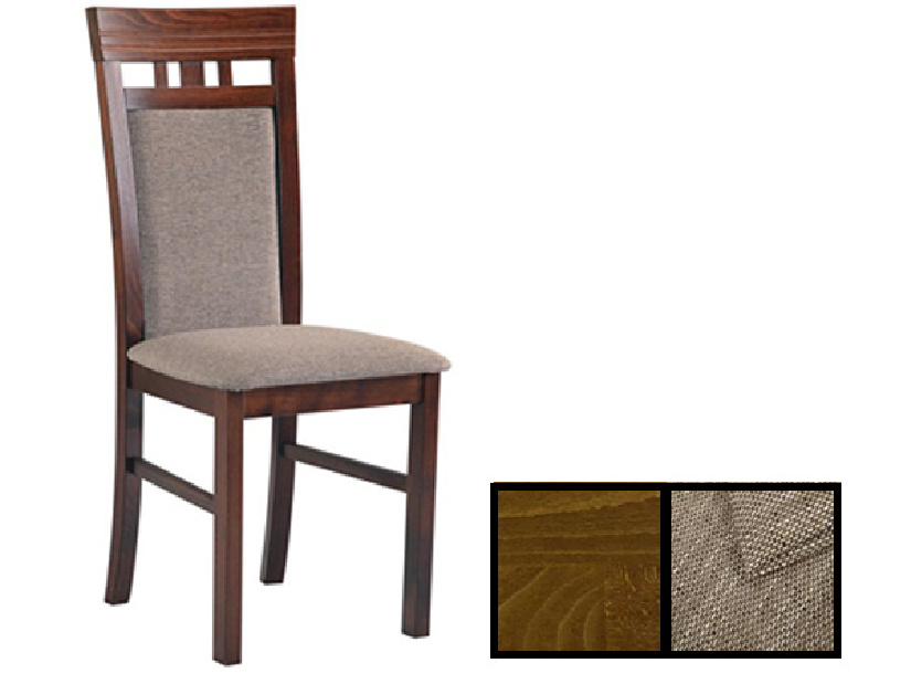 Jedálenská stolička Avalan (Rustikál + Hnedá) *výpredaj
