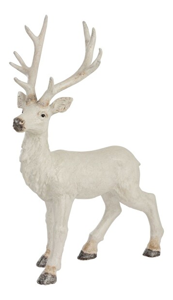 Figurína Jolipa Zvieratko Natural White Forest (79x42x104cm) (Biela)