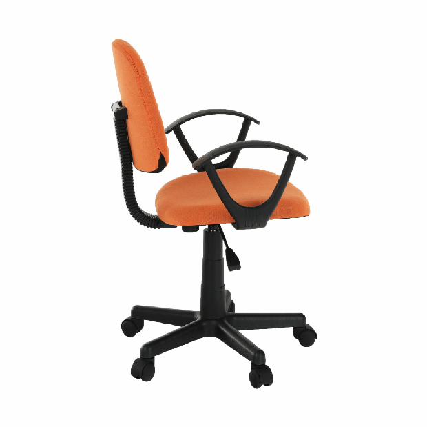Kancelárska stolička Taos (čierna + oranžová)