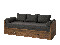 Rozkladacia posteľ 80 až 160 cm BRW INDIANA JLOZ 80/160 (Dub sutter)