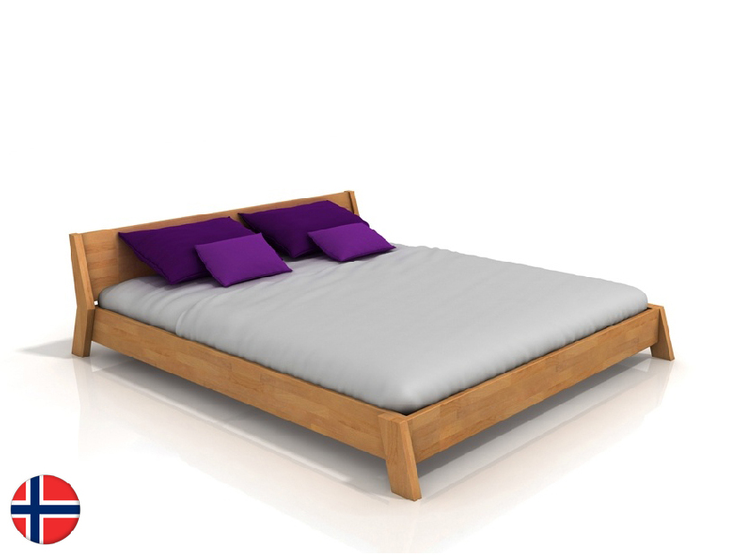 Manželská posteľ 160 cm Naturlig Skjolden (buk) (s roštom)