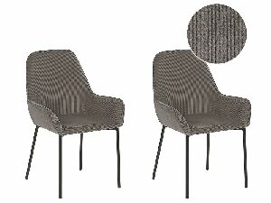 Set 2 ks. jedálenských stoličiek LARNO (sivá)