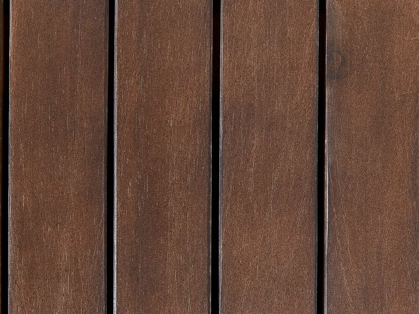 Záhradná lavička Sefu (tmavé drevo + sivá) (s úl. priestorom))
