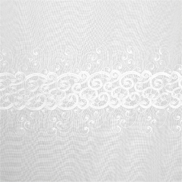 Záclona 140x250 cm Curly (biela) *výpredaj