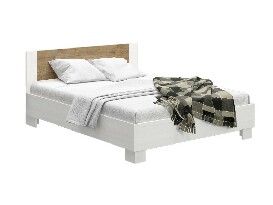 Manželská postel 160 cm Marlon (borovica anderson + dub) (s roštom)