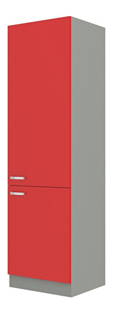 Potravinová kuchynská skrinka Roslyn 60 DK 210 2F (červená + sivá) *výpredaj