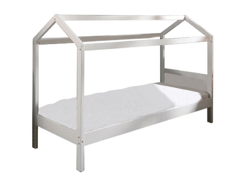 Jednolôžková posteľ 90 cm Impresionista (biela)