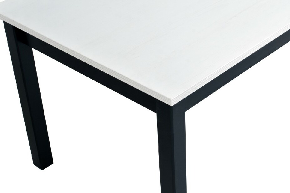 Jedálenský stôl Laveta 1 (biela + čierna) (pre 4 osoby)