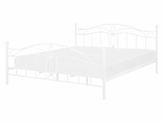 Manželská posteľ 140 cm Aicha (biela) (s roštom)