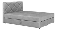 Manželská posteľ  Boxspring 160x200 cm Karum (svetlosivá) (s roštom a matracom) (sivá)