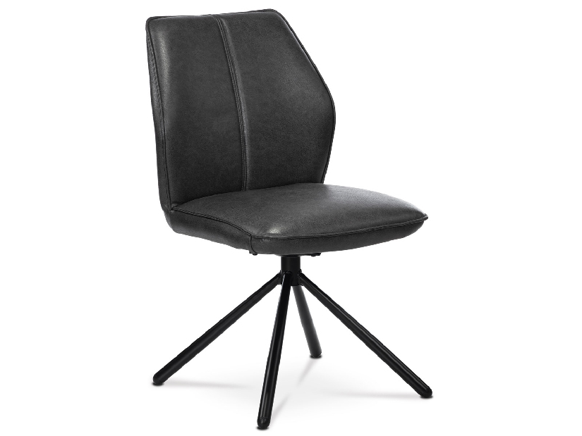 Jedálenská stolička Herbia-397-GREY3 (tmavosivá + čierna)