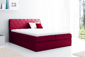 Manželská posteľ Boxspring 180 cm Narcyn (červená) *výpredaj