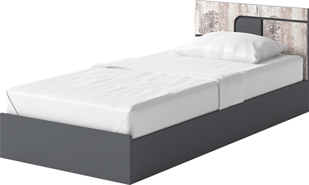 Jednolôžková posteľ 90 cm Oslo OS-11 (s matracom)