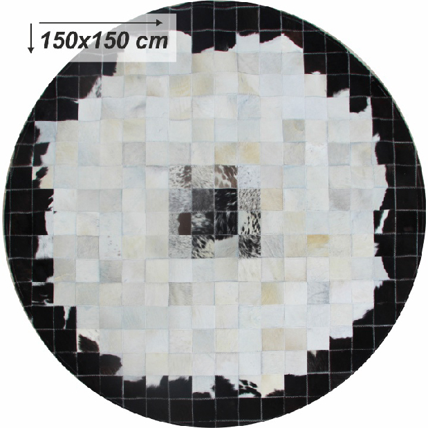 Kožený koberec 150x150 cm Korlug typ 9