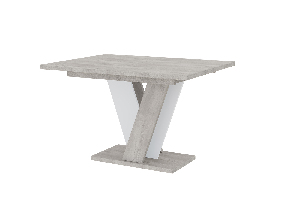 Jedálenský stôl Venag (svetlosivá + biela) (pre 4 až 6 osôb)