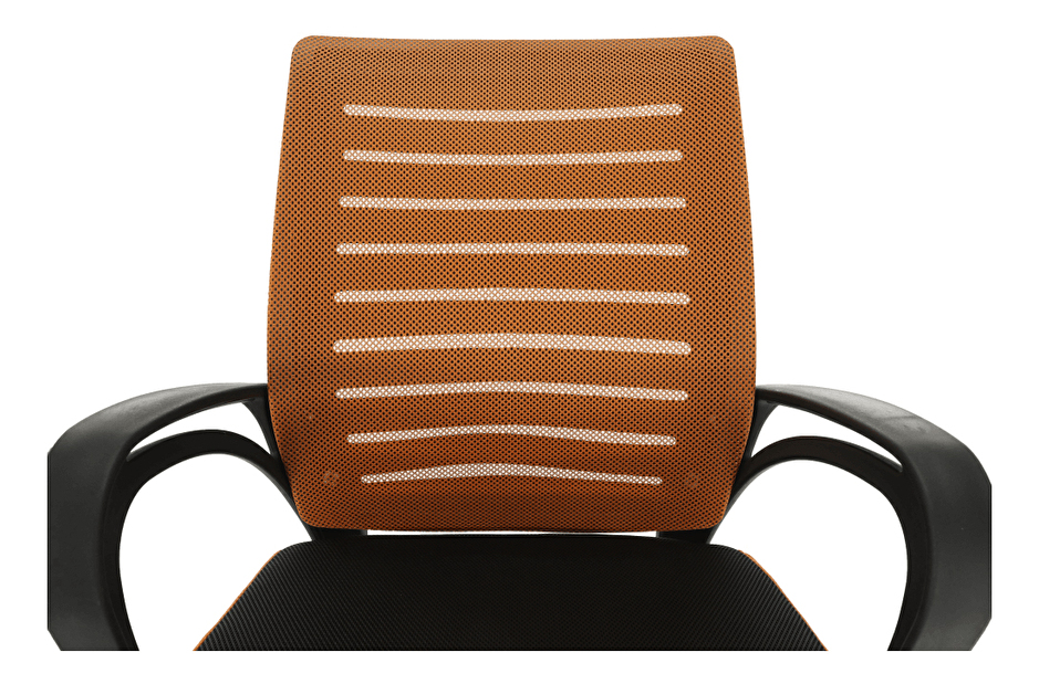 Kancelárska stolička Linima (oranžová + čierna)