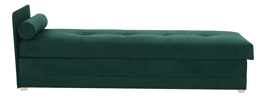 Jednolôžková posteľ (váľanda) 80 cm Rinok (smaragdová) (s úl. priestorom) *bazár