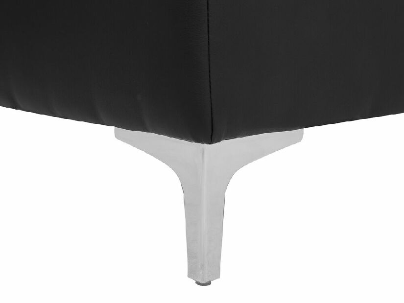Rohová sedačka Aberlady 3 (čierna) (s taburetkou) (L)