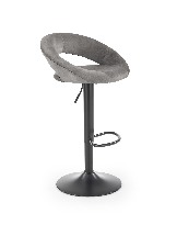 Barová stolička Herlinda (sivá + čierna)