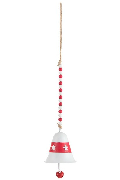 Dekoratívny predmet Jolipa Prívesok Nordic Bliss (34x7x7cm) (Biela + Červená)
