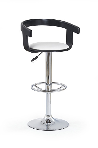 Barová stolička H-8 čierna + biela