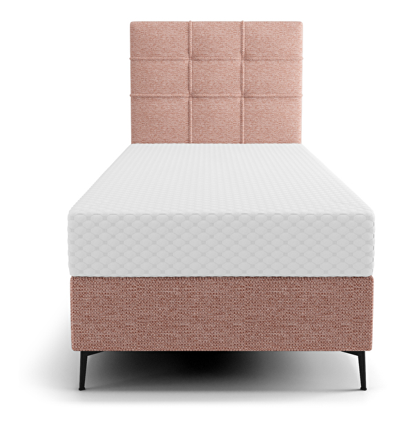 Jednolôžková posteľ 80 cm Infernus Comfort (lososová) (s roštom, s úl. priestorom)