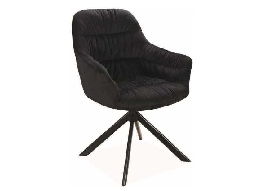 Jedálenská stolička Ami (čierna + čierna)