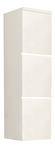 Kúpeľňová skrinka Maeve (biela + biela extra vysoký lesk)