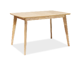 Rozkladací jedálenský stôl 120-160 cm Belkis (dub + dub) (pre 4 až 6 osôb)