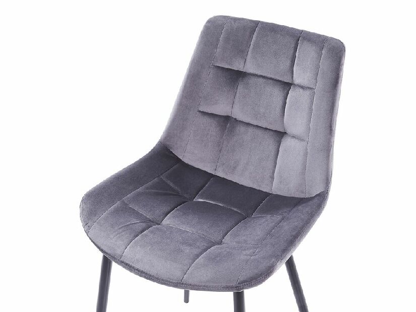 Set 2 ks. jedálenských stoličiek MOROSE (polyester) (sivá)