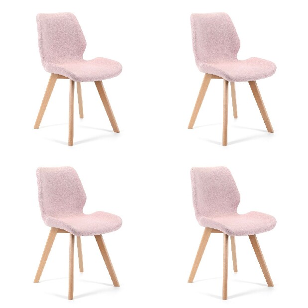 Jedálenská stolička Sivan (ružová) (4ks)