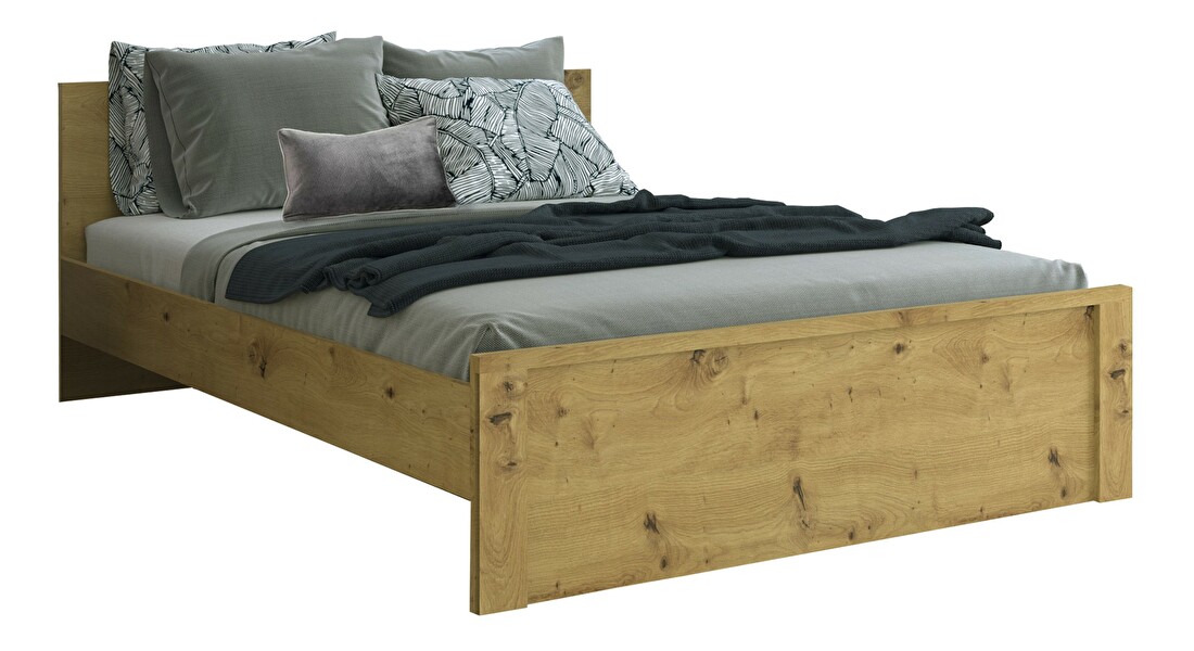 Manželská posteľ 160 cm Andra (dub artisan) (bez roštu a matraca)