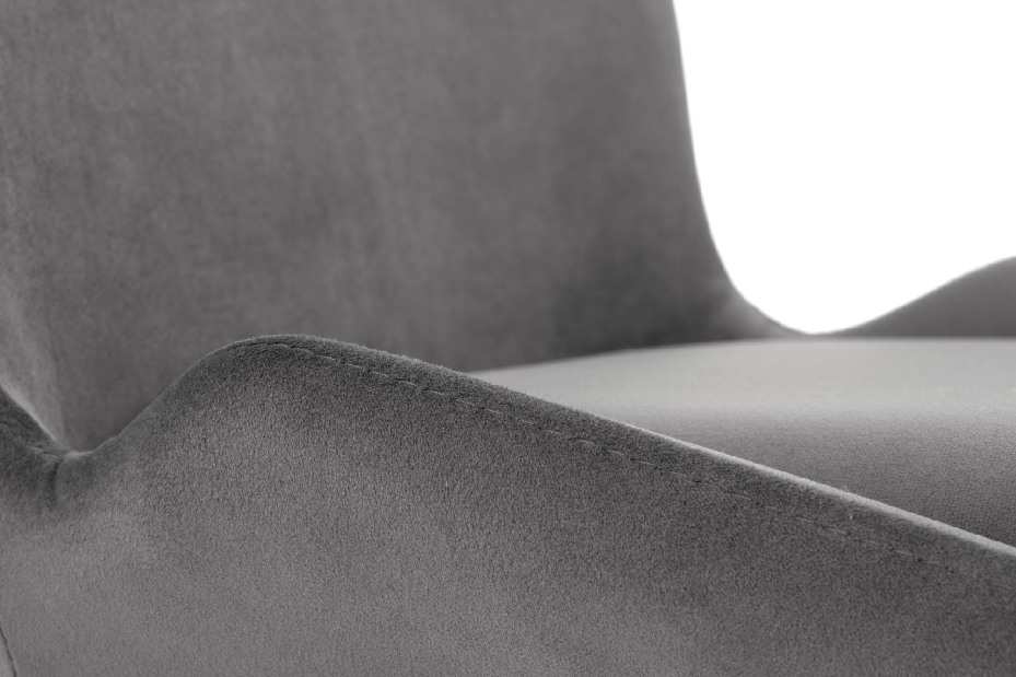 Jedálenská stolička Korsa (sivá + čierna)
