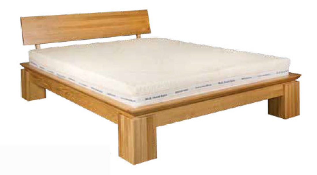 Manželská posteľ 160 cm LK 213 (dub) (masív)