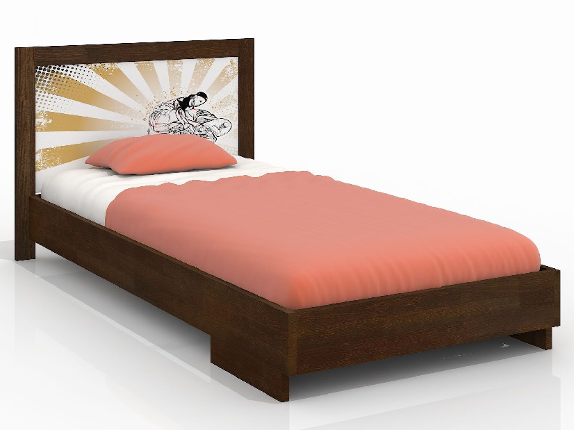 Jednolôžková posteľ 120 cm Naturlig Kids Stjernen (borovica) (s roštom)