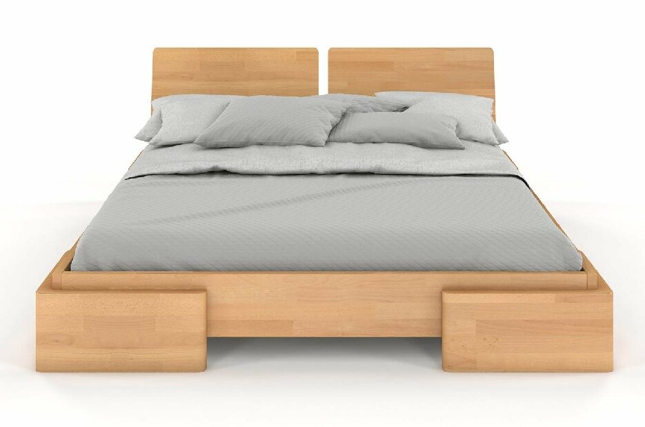 Manželská posteľ 160 cm Naturlig Jordbaer (buk)