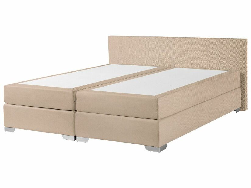 Manželská posteľ Boxspring 180 cm PREMIER (s matracmi) (béžová)