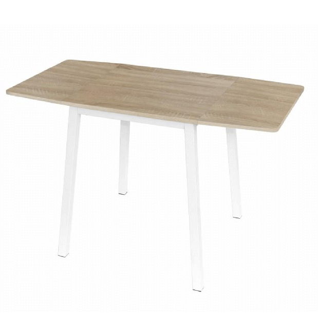 Jedálenský stôl Mizar (pre 4 osoby) (dub sonoma + biela) *výpredaj