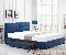 Manželská posteľ 160 cm Capaz (modrá) (s roštom)