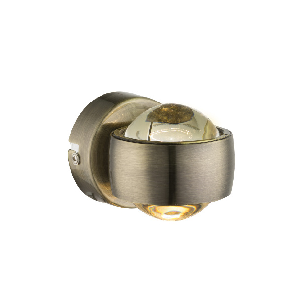 Stropné/nástenné svietidlo LED Randi 78291 (klasické) (bronzová + priehľadná)