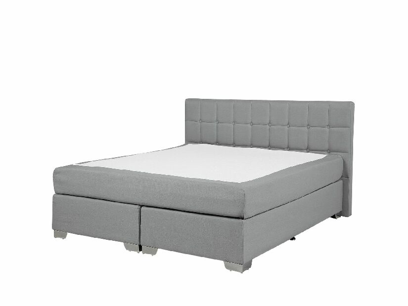 Manželská posteľ Boxspring 160 cm ADIR (sivá)