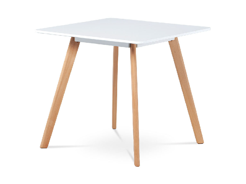 Jedálenský stôl Derwen-606-WT (biela + buk)