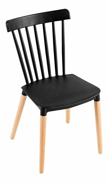 Jedálenská stolička COSIMA (čierna + buk)