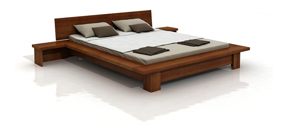 Manželská posteľ 200 cm Naturlig Boergund (borovica)