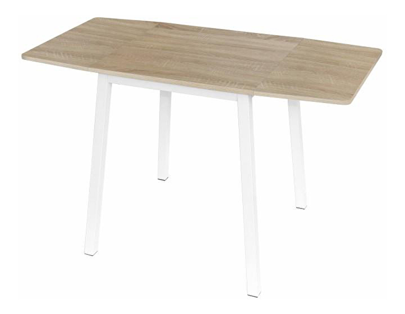 Jedálenský stôl Munrit (pre 4 osoby) (dub sonoma + biela) *bazár